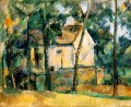 Casa y árboles Paisaje de Paul Cezanne